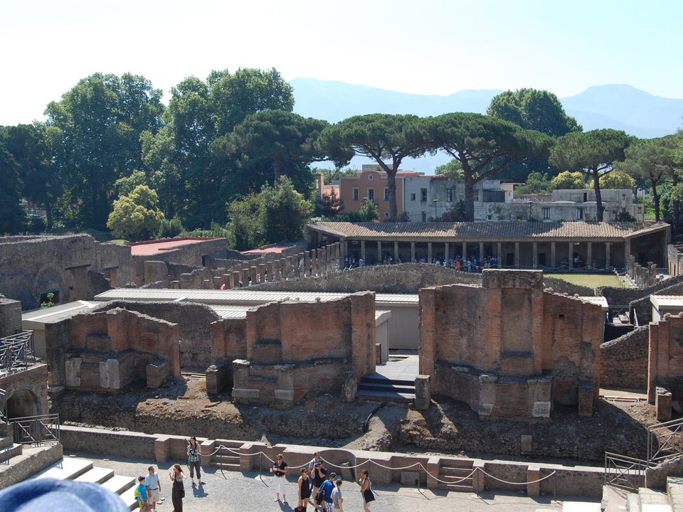 Walking the ruins of Pompeii in Campania